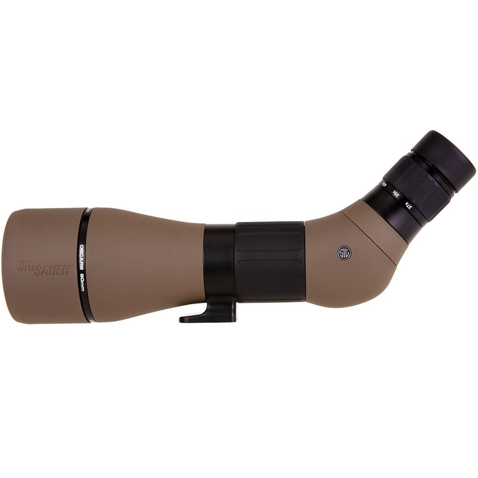 Sig Sauer OSCAR8 27-55x80mm Tactical Hunting Durable Lightweight Waterproof Fogproof 15 Inch Adjustable Aluminum Angled Monocular Spotting Scope | Neoprene Cover Included - Image 3