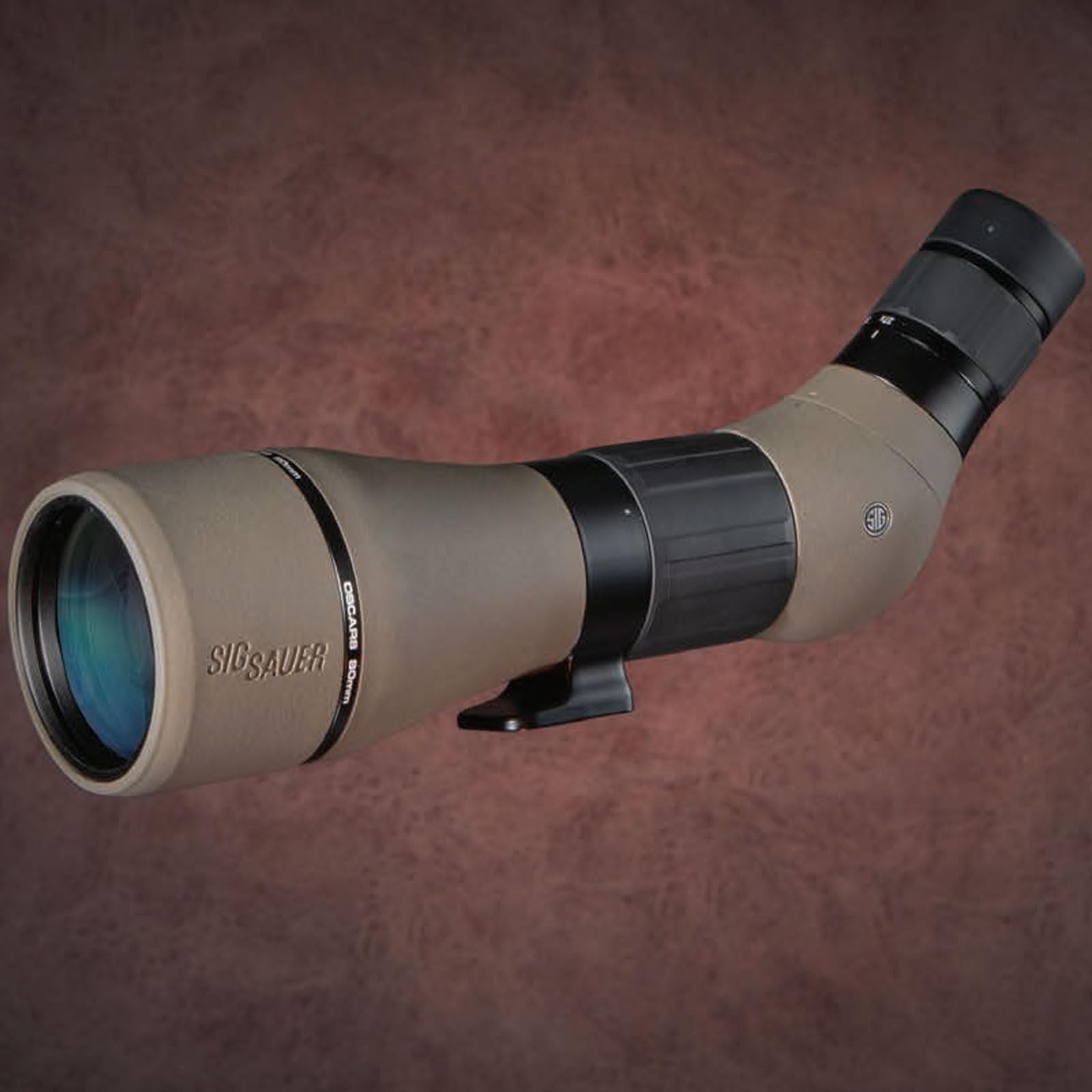 Sig Sauer OSCAR8 27-55x80mm Tactical Hunting Durable Lightweight Waterproof Fogproof 15 Inch Adjustable Aluminum Angled Monocular Spotting Scope | Neoprene Cover Included - Image 6